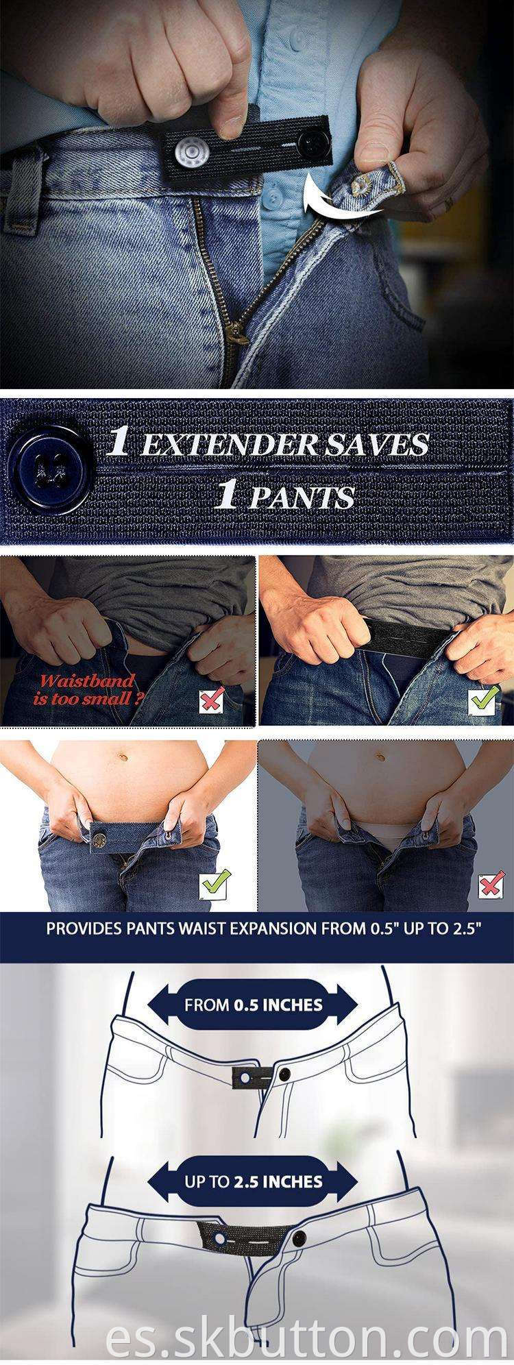 elastic waist extender
